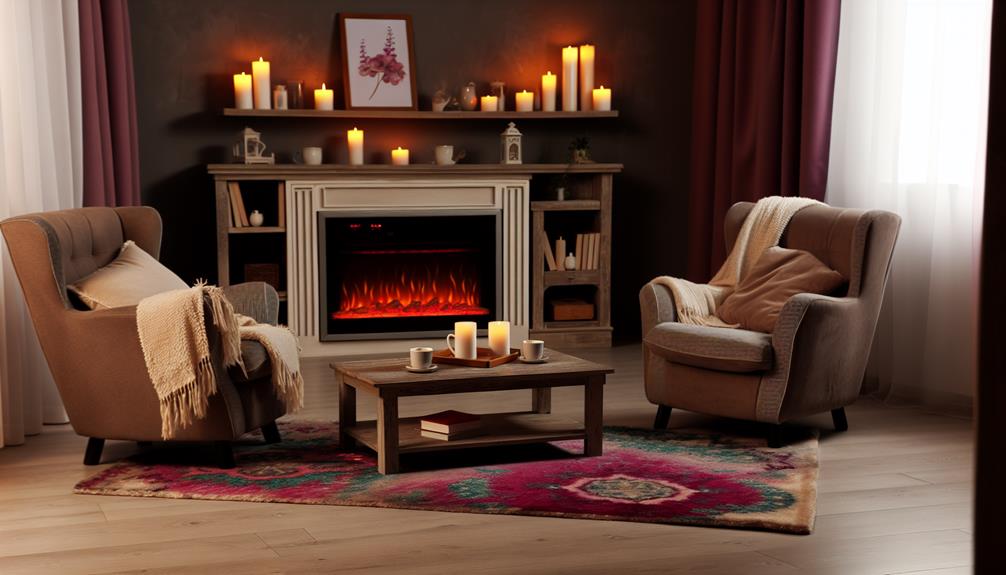 electric corner fireplace comfort